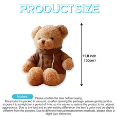 AUCOOMA teddy bear with detachable clothes invites mix-and-match fashion play.