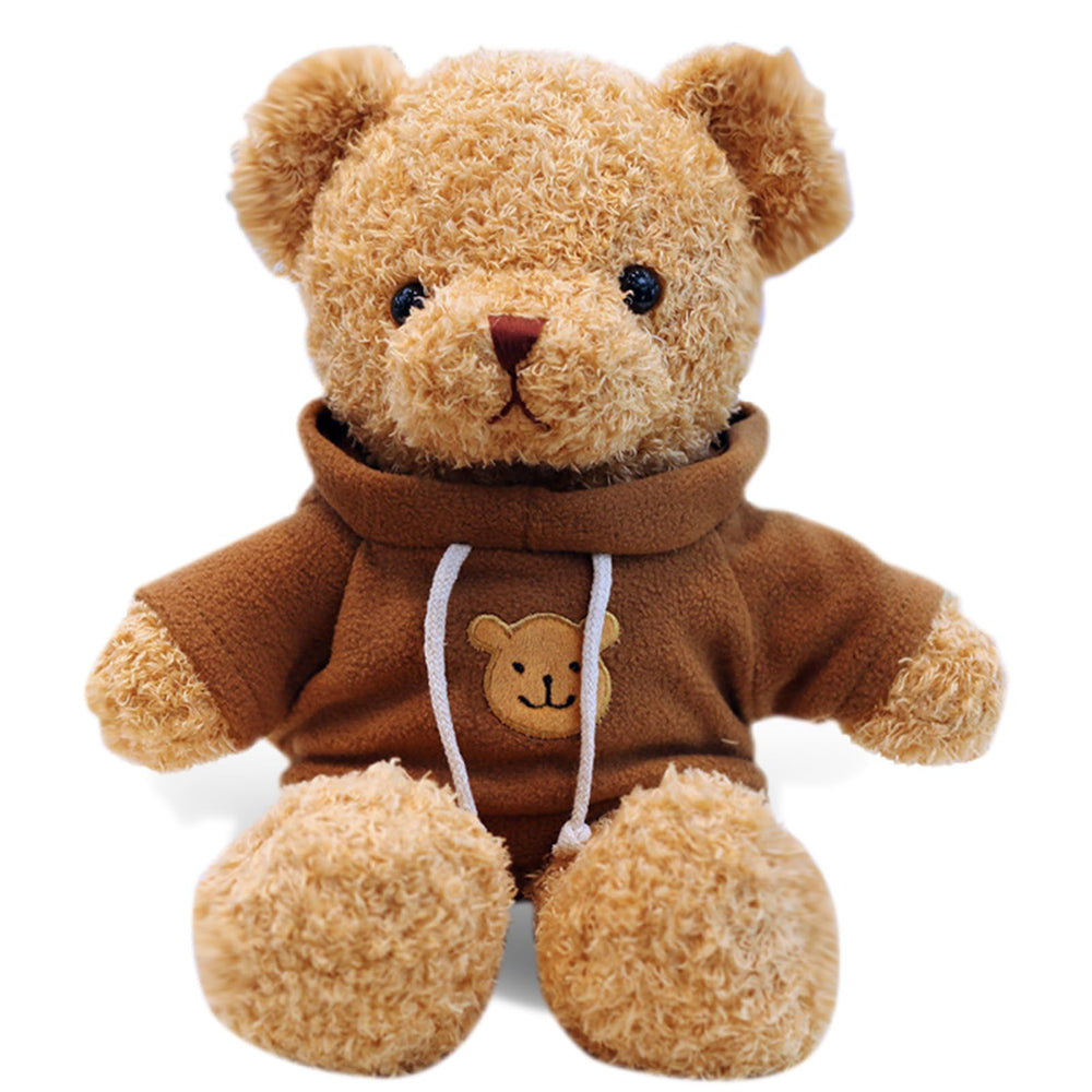 AUCOOMA Teddy Bear in hoodie design ready for hugs and playtime.