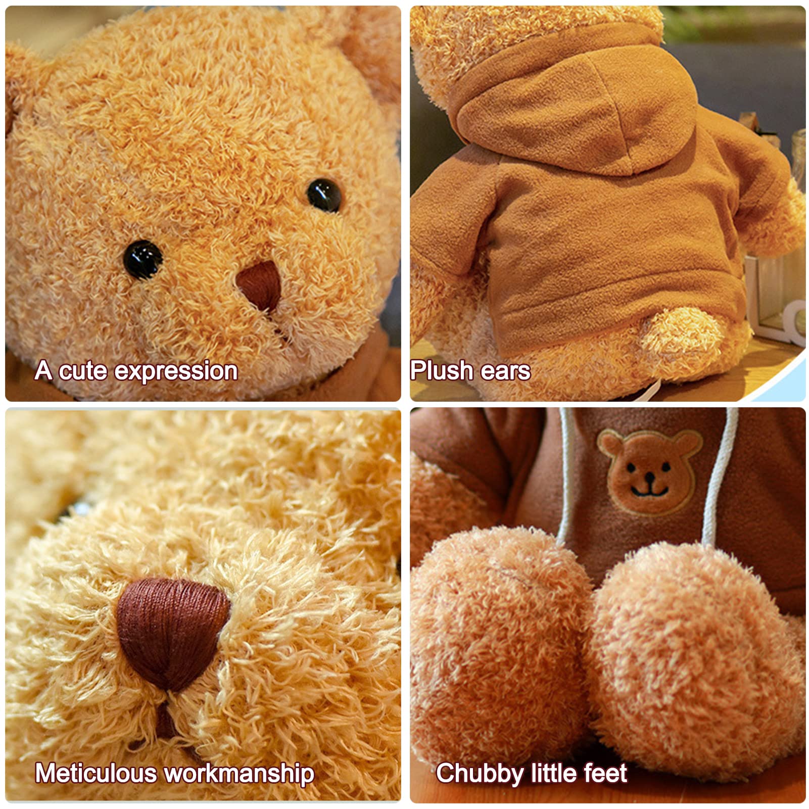 AUCOOMA plush toy features soft PP cotton for cozy cuddling.