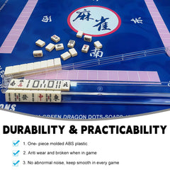 Aucuda eighteen-point-five-inch mahjong racks on table for game nights