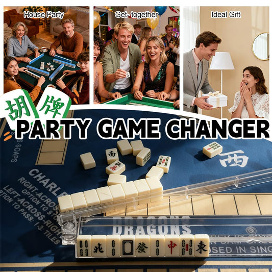 Aucuda mahjong racks built-in pushers highlighted for quick tile pushes