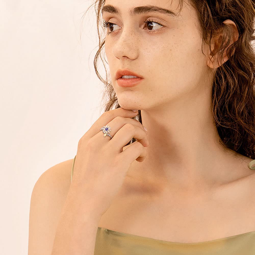 Aucuu bee daisy ring adds playful charm to casual outfits.