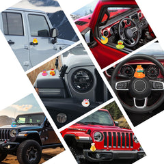 Audaisyly jeep ducking bath toy adds playful water play themes.