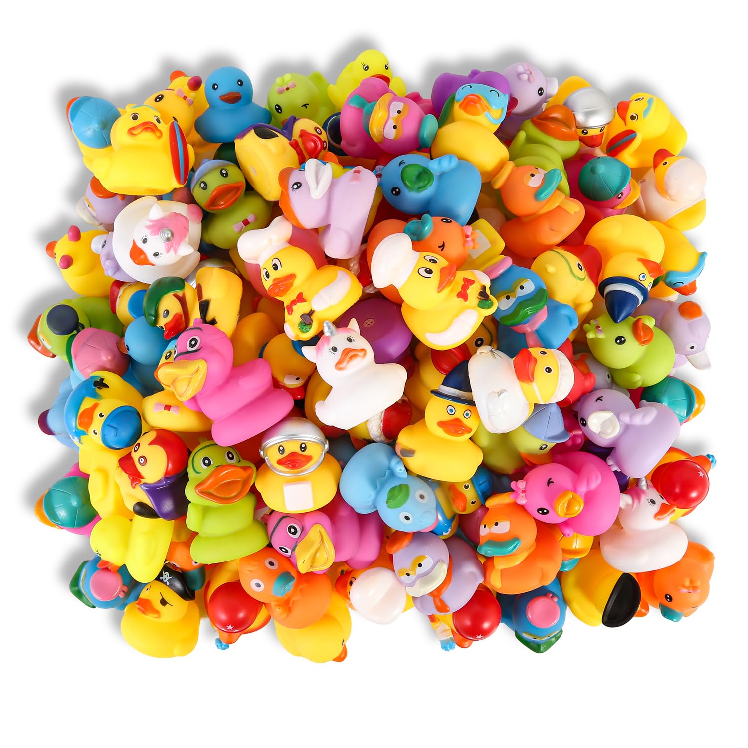 Audaisyly rubber ducks variety collection for bathtime play and party decor.