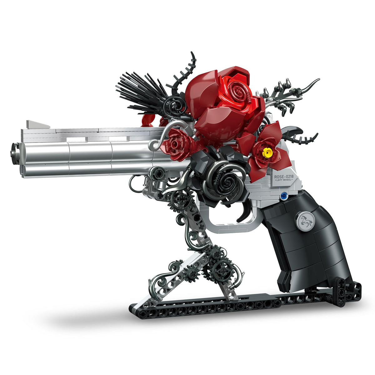 Audaxly Gothic Rose Revolver barrel: striking centerpiece for gothic home decor.