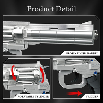 Audaxly Gothic Rose Revolver gears: industrial contrast for modern goth setups.