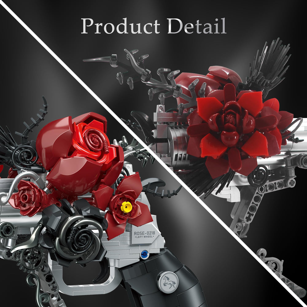 Audaxly Gothic Rose Revolver roses: tactile petals adding life to displays.