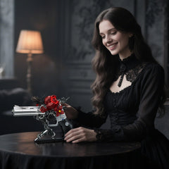 Audaxly Gothic Rose Revolver trigger: interactive detail inviting closer inspection.