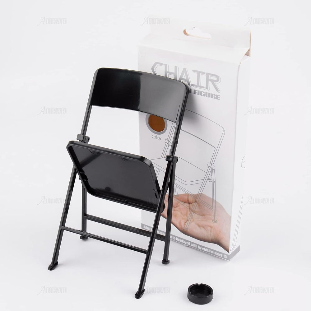 AUEAR plastic alloy mini chair in black for compact display