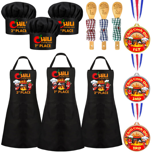 Augacage chili hat set, ideal for competitive cooking events and award ceremonies.