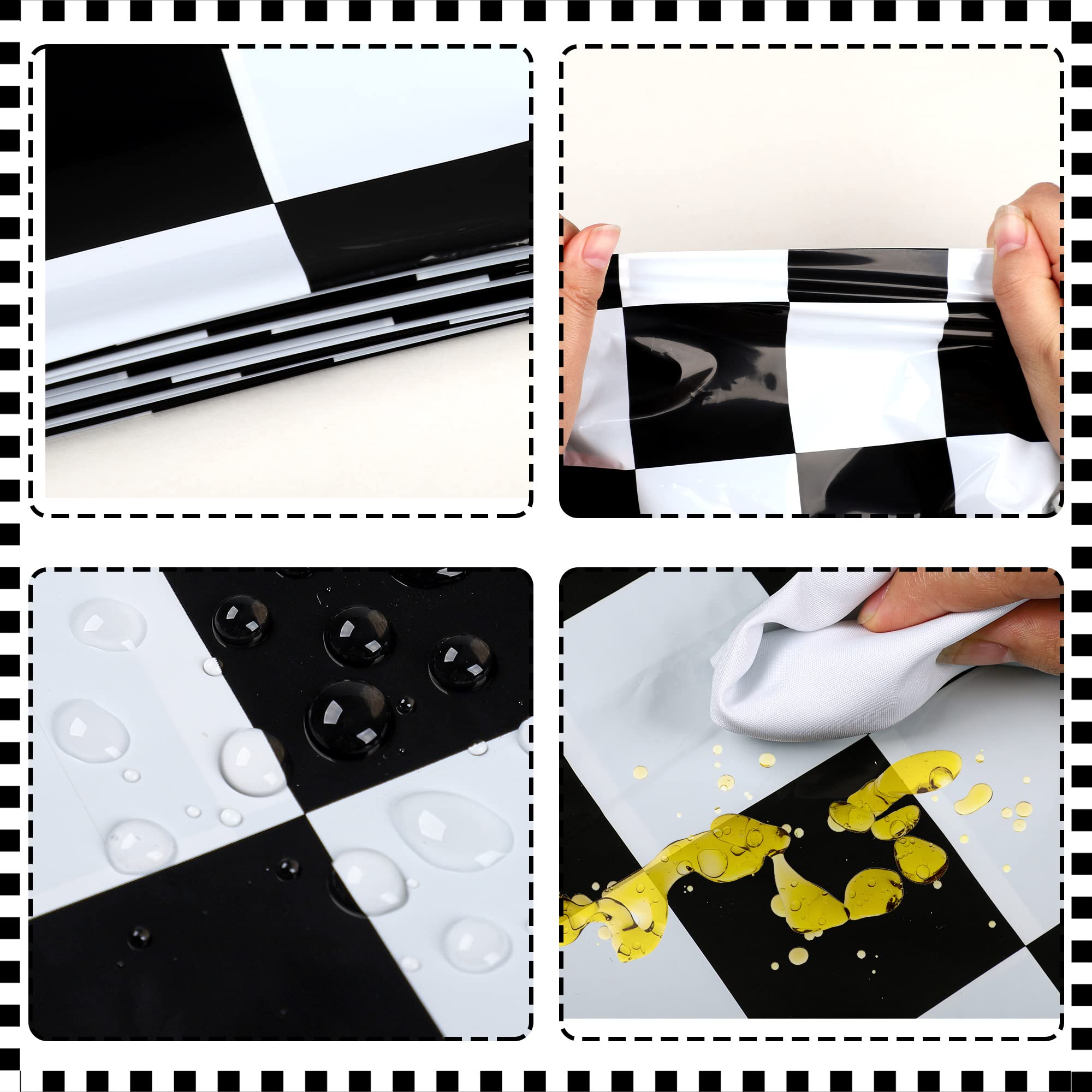 Augisteen disposable party tablecloth enables fast cleanup after meals and games