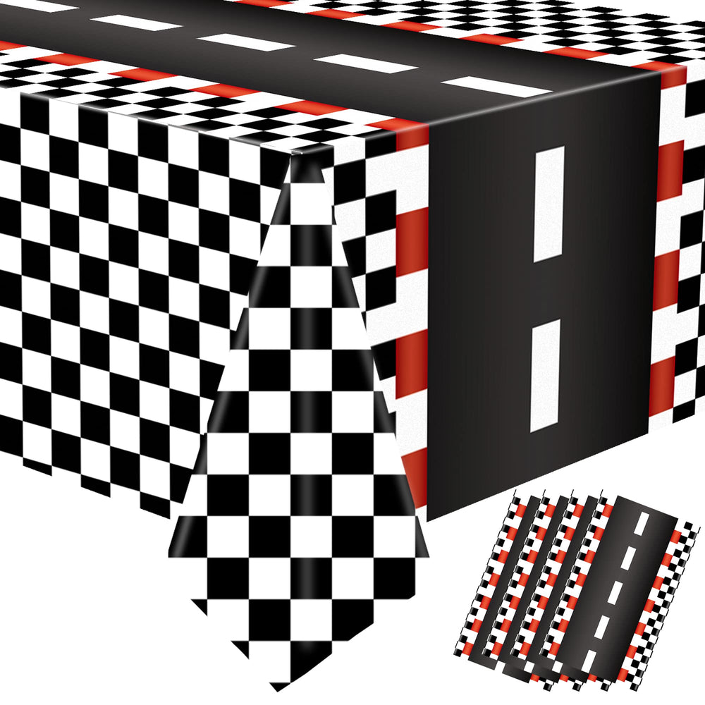 Augisteen racing car tablecloth set adds festive energy to racing-themed dining and events