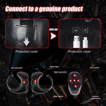 AUGMAXI Cosplay-ready mask supports dynamic photos and events.