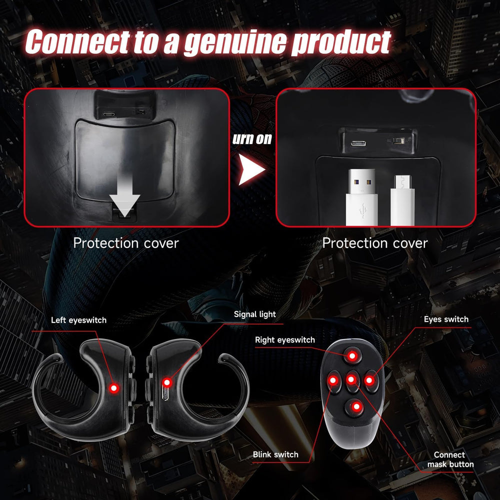 AUGMAXI Cosplay-ready mask supports dynamic photos and events.