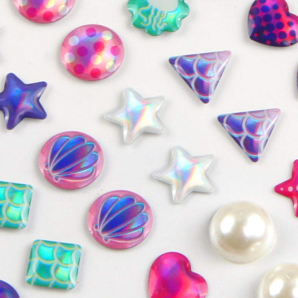 Augsun comfortable wear sticker earrings designed for kids without piercing.