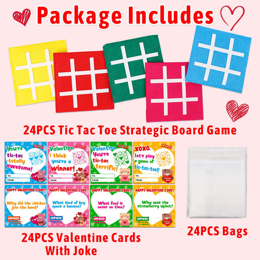 AugToy Valentine cards for kids with jokes and friendly messages