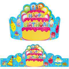 AUGTHEEP 36-kids-birthday-crowns-pack for colorful classroom celebrations