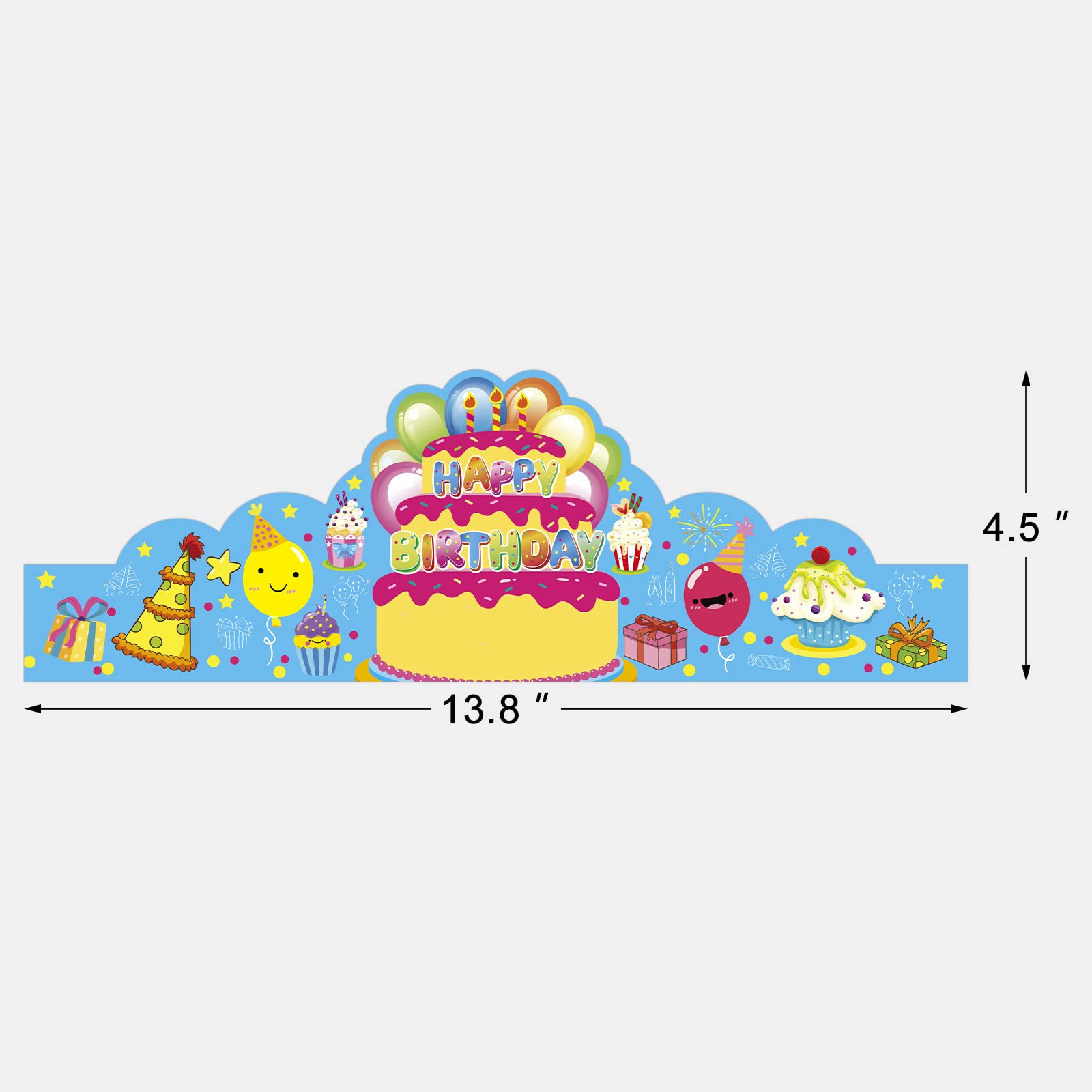 AUGTHEEP Outdoor backyard birthday hats add festive flair