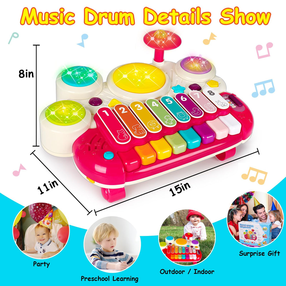 AugToy 3-in-1 musical toy soft-lights protect eyes during play.