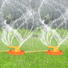 AugToy backyard water sprinkler 360-spray offers wide coverage for big family play.
