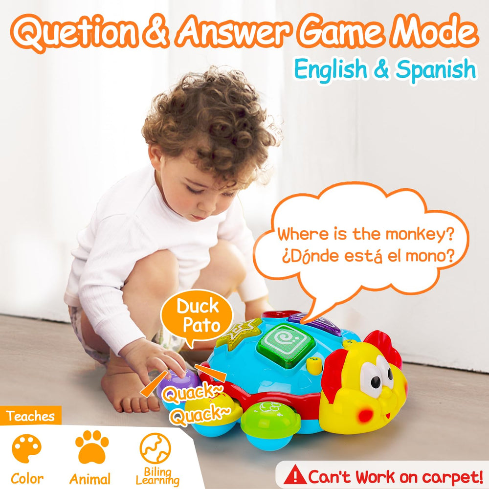 AugToy bilingual interactive buttons promote early language-like interaction and fine motor practice