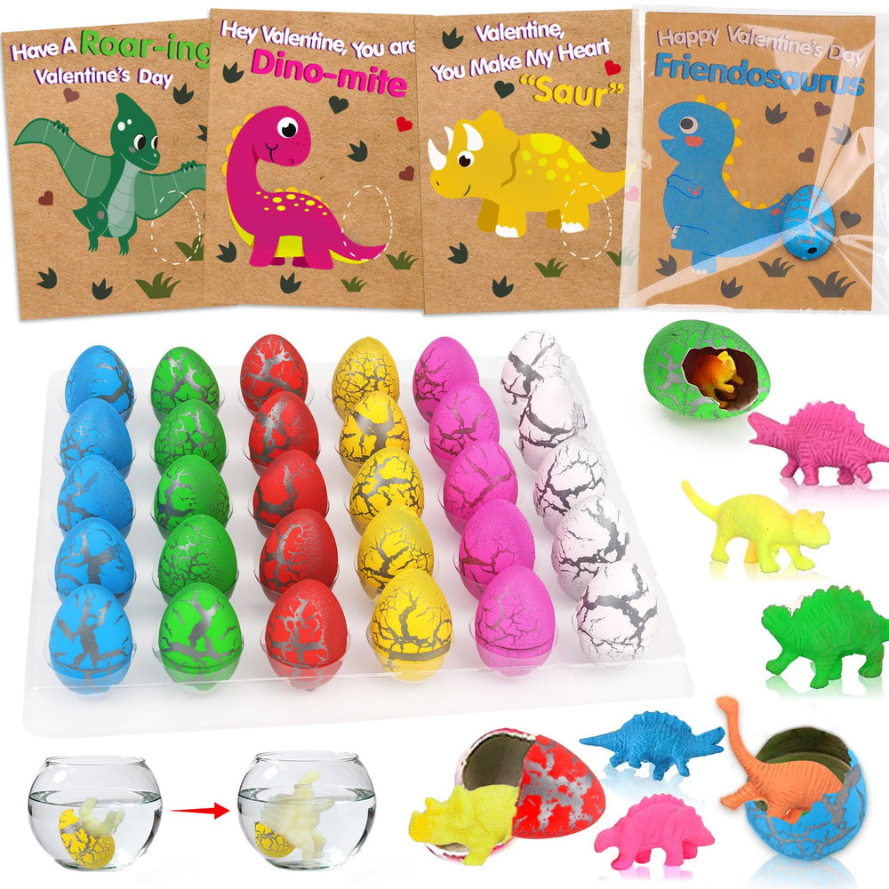 AugToy hatching dinosaur egg card bulk ready for classroom Valentine exchanges.