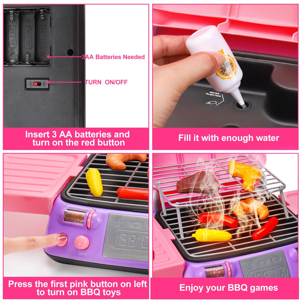 AugToy pink kitchen accessories set boosts imaginative play and social interaction