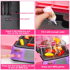 AugToy pink kitchen accessories set boosts imaginative play and social interaction