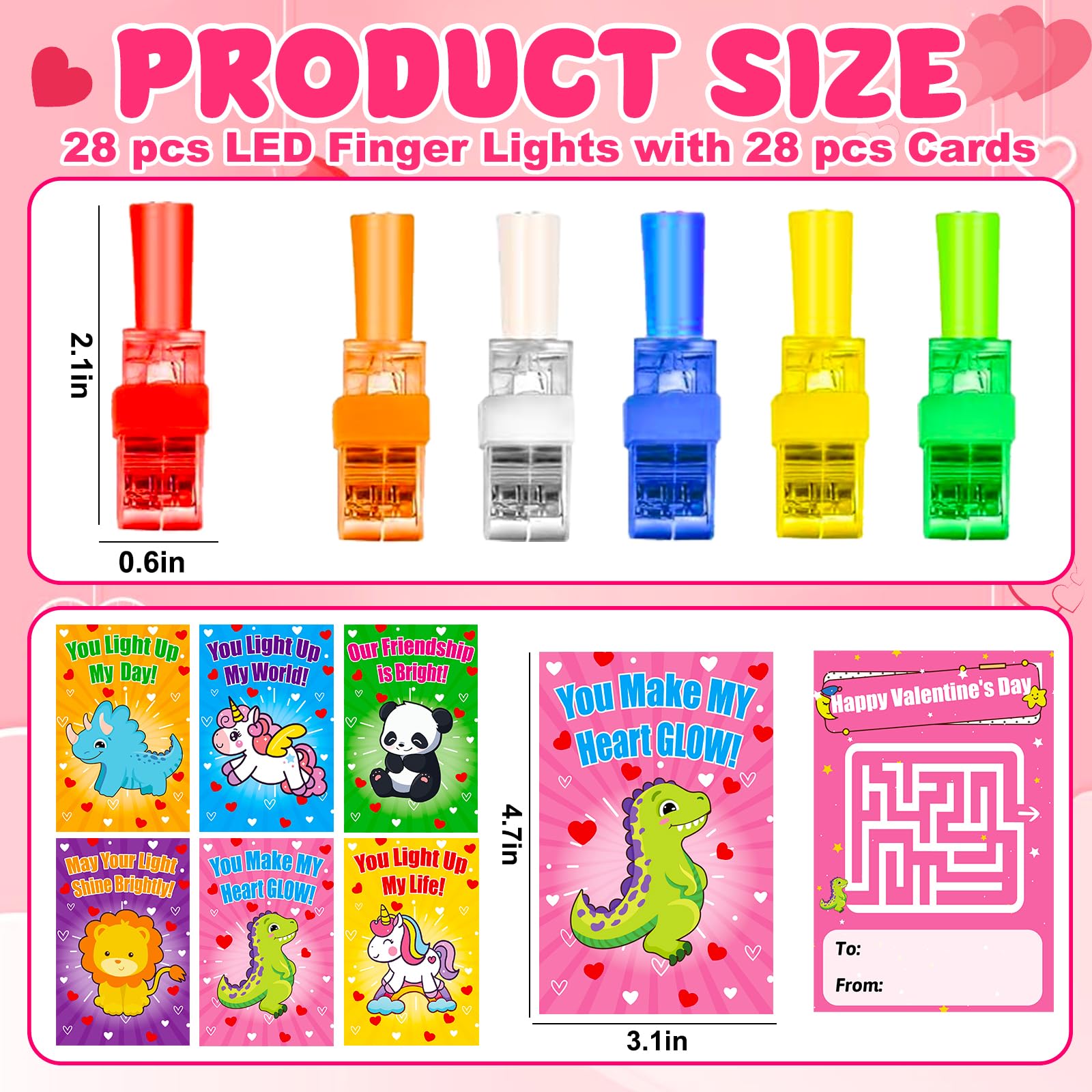 AugToy LED finger lights with the lion pattern bright for exchanges.