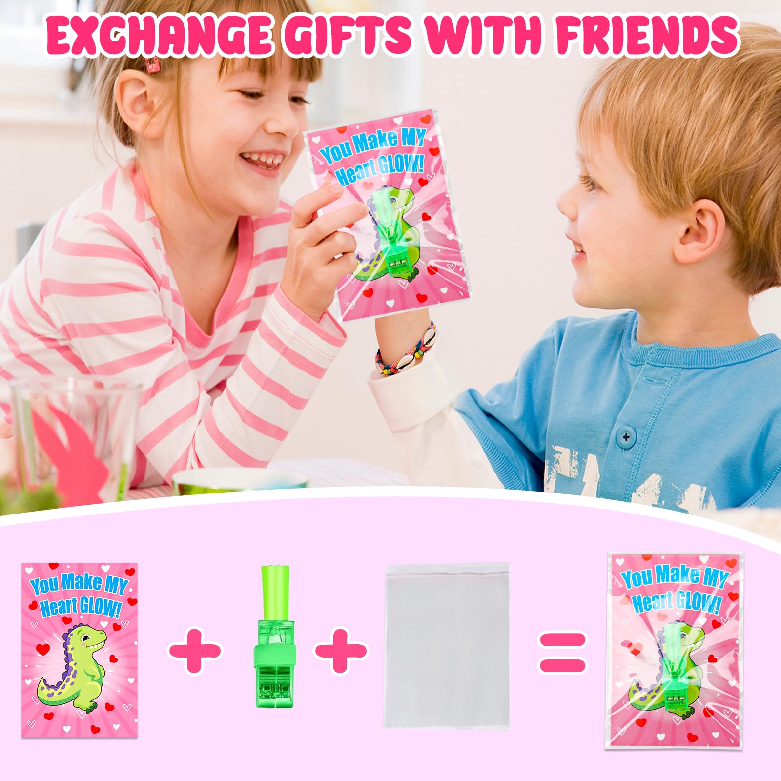 AugToy LED finger lights with the robot pattern for creative play in class.