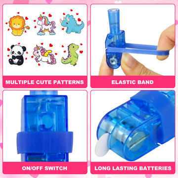 AugToy LED finger lights with the star pattern to set a festive mood.