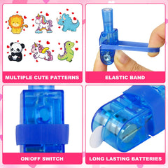 AugToy LED finger lights with the star pattern to set a festive mood.