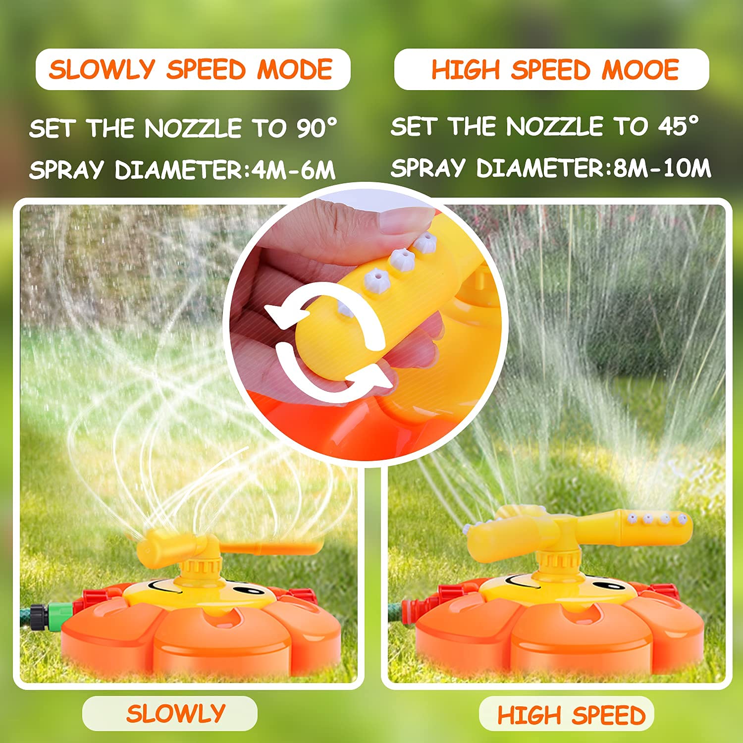 AugToy outdoor toy includes extra hose connector for quick setup.
