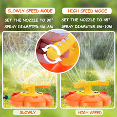 AugToy outdoor toy includes extra hose connector for quick setup.