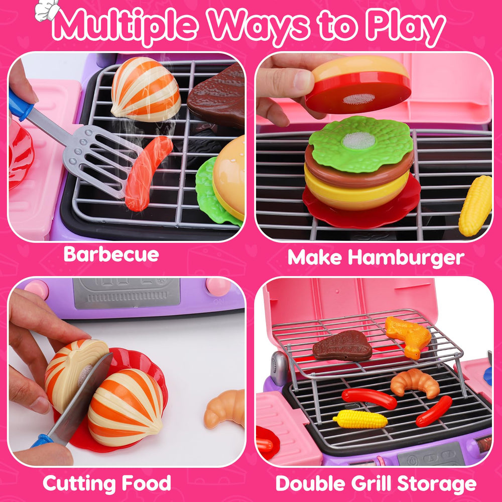 AugToy toy grill food tools like tongs and spatula boost interactive cooking demos