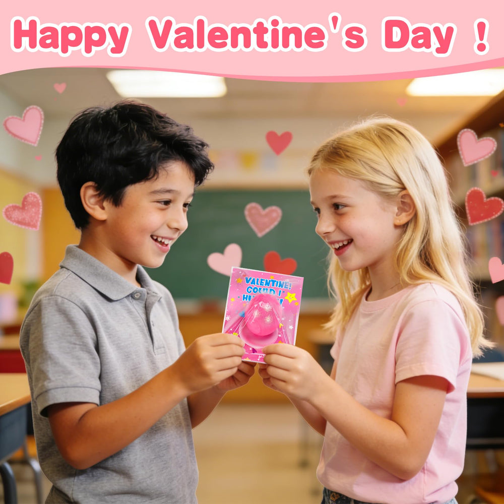 AugToy valentines card set with stress balls for kids
