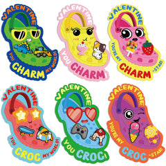 AugToy 52pcs shoe charms collection add playful accents to kids' shoes and party favors