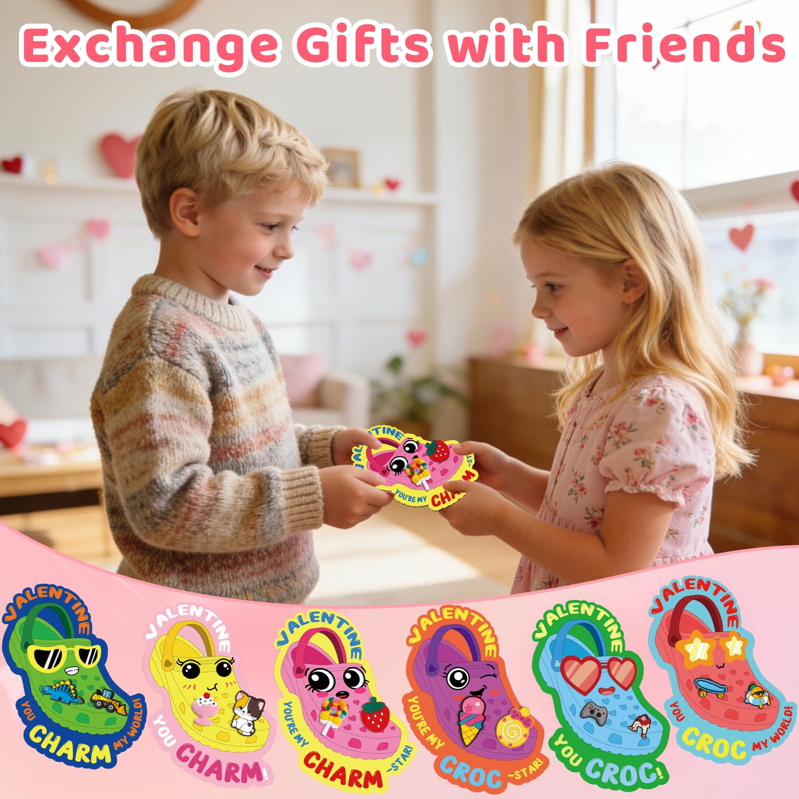 AugToy colorful patterns shoe charms brighten kids' sneakers and backpacks