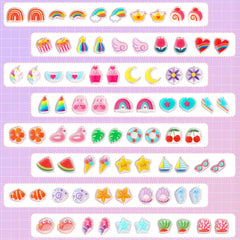AUGSUN stick-on earrings are easy to apply on ears or nails