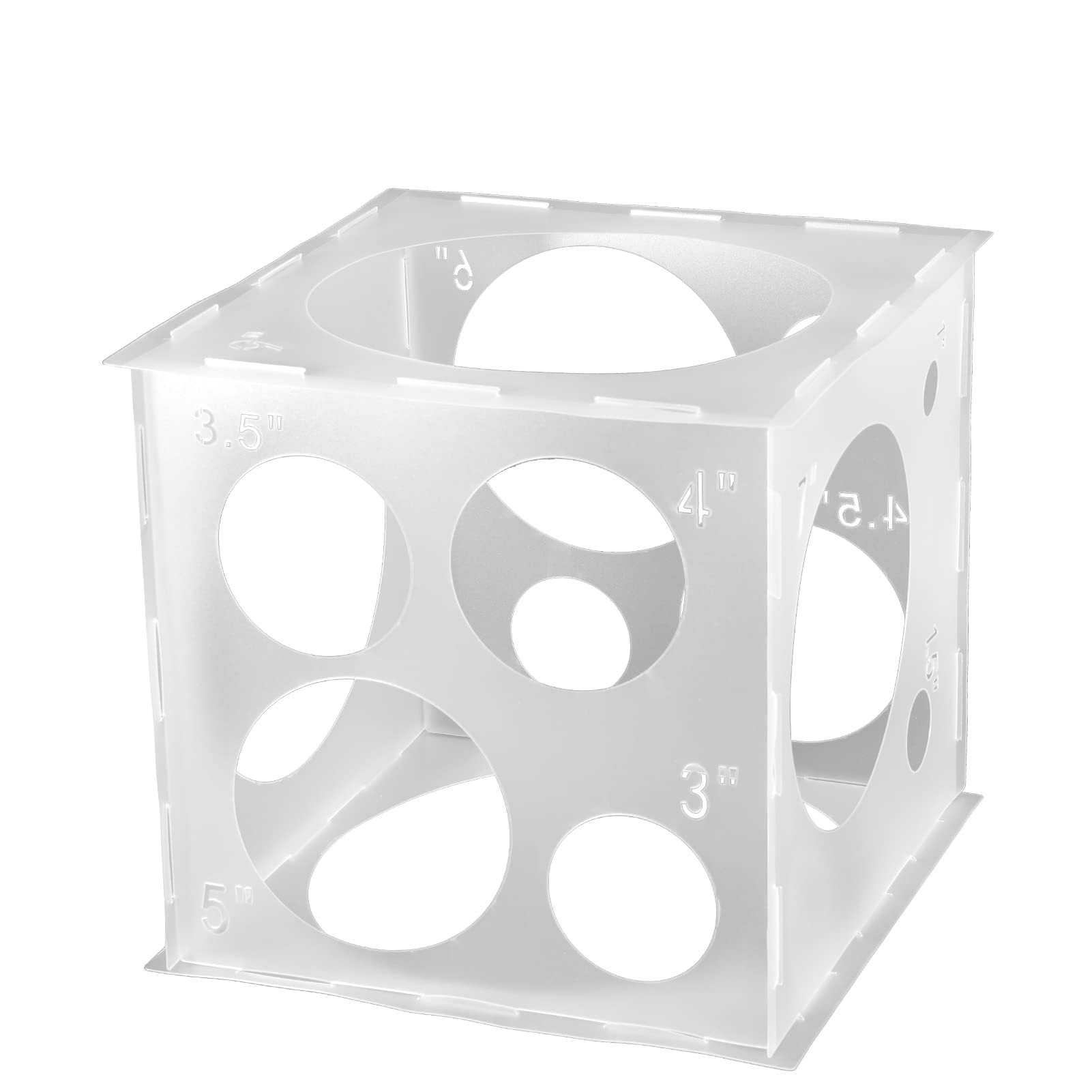Auihiay 14-holes balloon sizer cube for quick size matching in arches