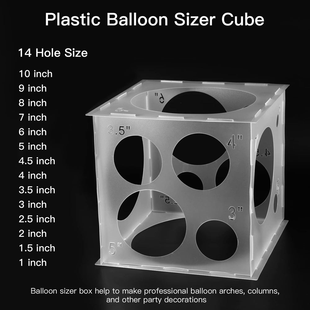 Auihiay balloon sizer cube assembly keeps decorations uniform and easy to adjust