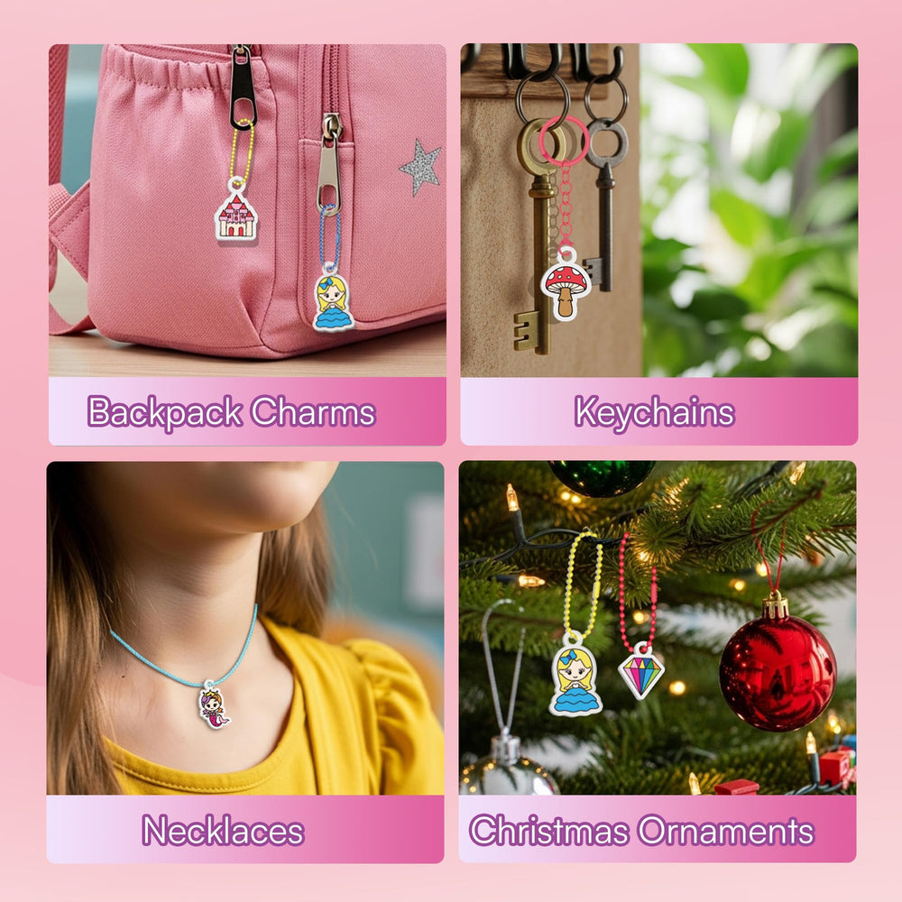 Auihiay backpack charms — decorate bags with shrinking characters