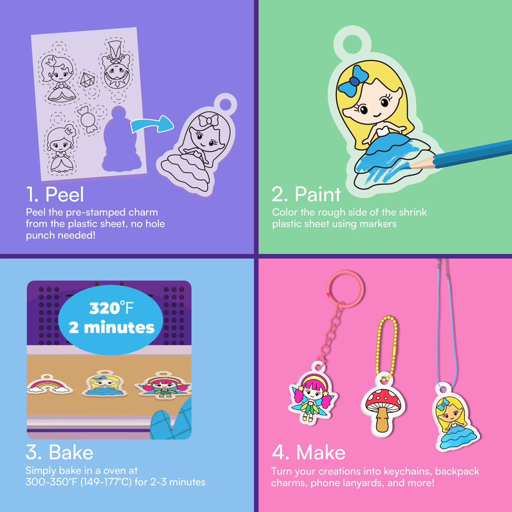 Auihiay mini keychains — turn charms into handy backpack or key decorations