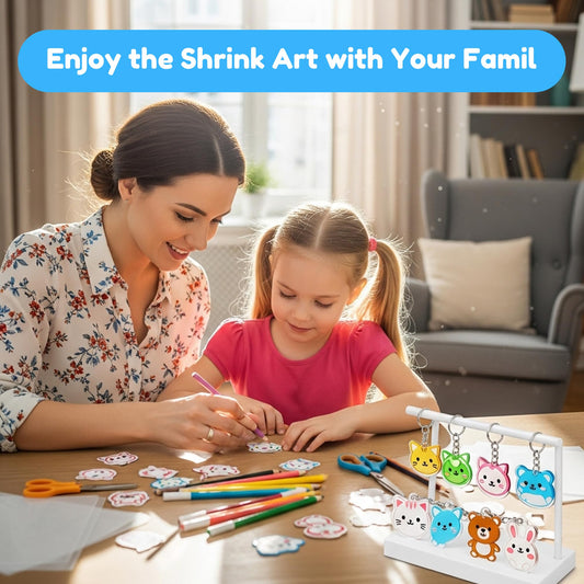 Auihiay shrink plastic kit color pencils for vibrant designs.