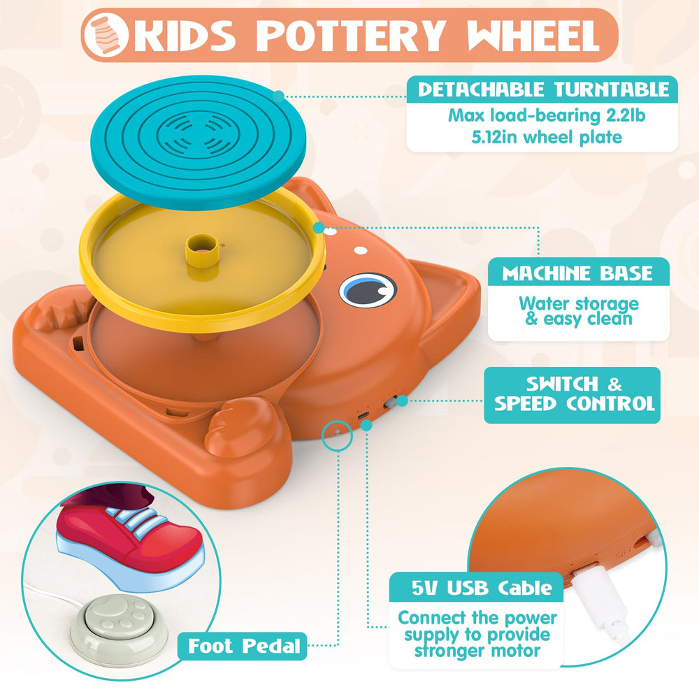 Aujazyble 12 color palette enables vibrant color experiments for kids