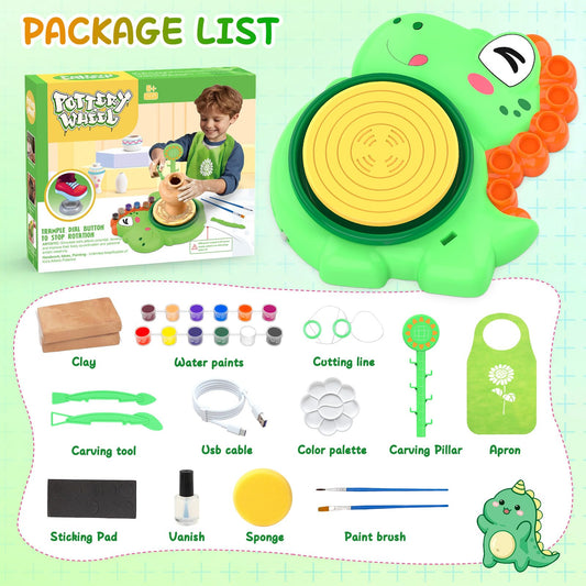Aujazyble air dried clay pack enables quick sculpting fun for young artists.
