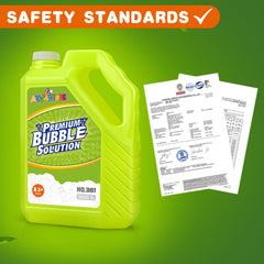 Aujazyble bubble machine in action delivering continuous bubbles.