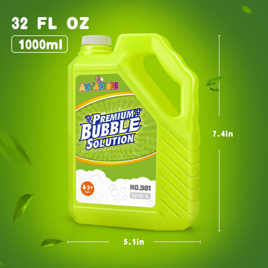 Aujazyble bubble solution ready to use after opening; no dilution required.