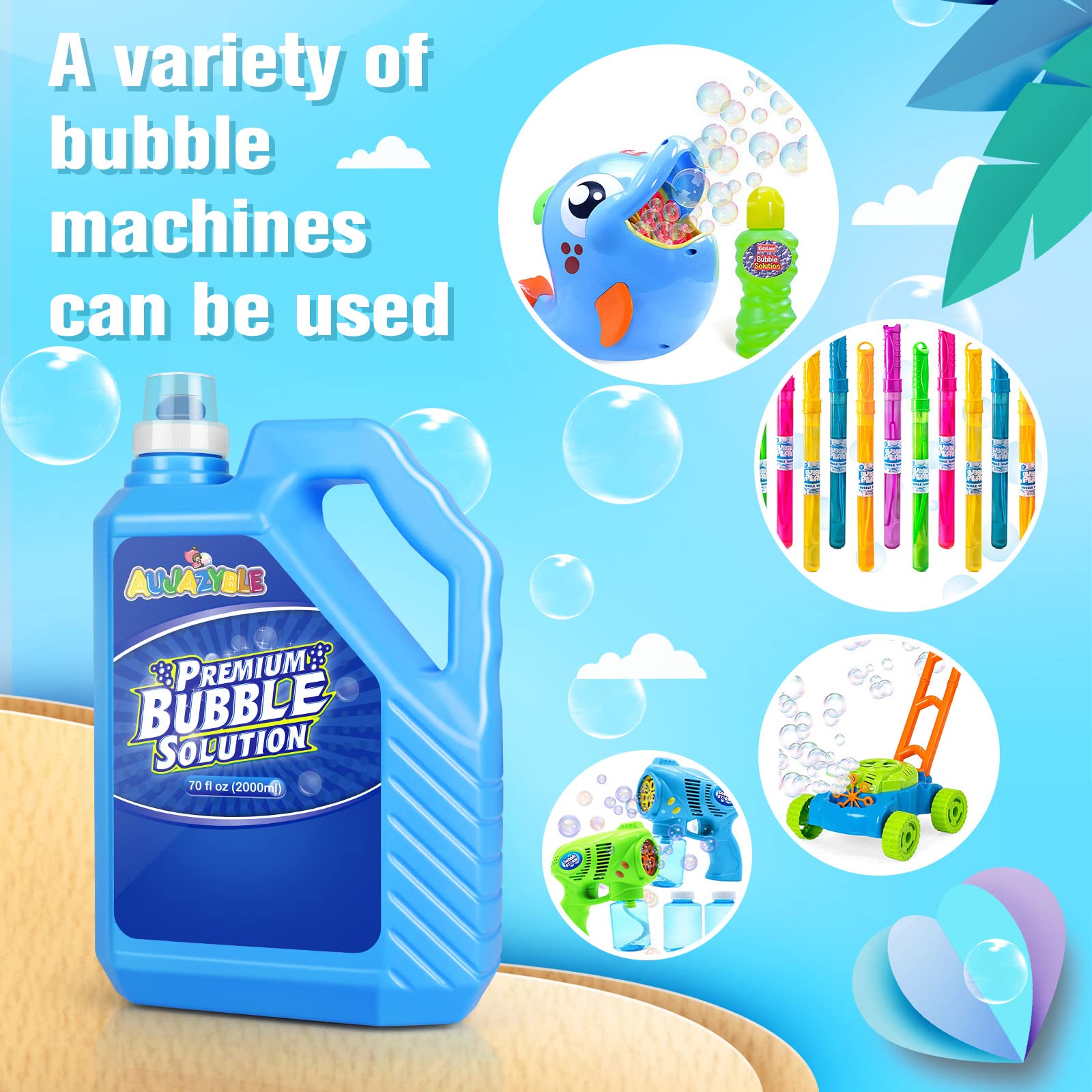 Easy-carry handle keeps the refill portable and leak-free.