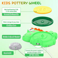 Aujazyble foot pedal spin feature lets kids control speed safely.